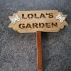 garden sign in ash